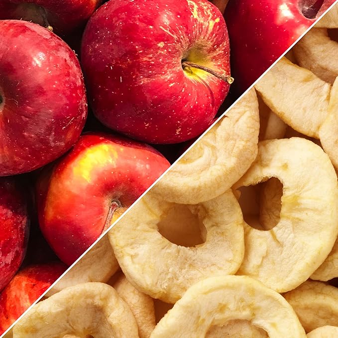 Dried Apple Rings by Its Delish 1 lb | Soft Dried Apple Rings Fruit - No Sugar Added