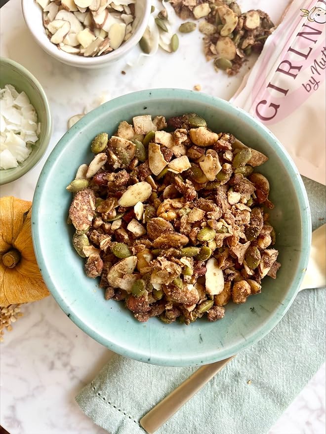 Low Sugar Low Carb Granola Cereal | Peanut Butter PUMPKIN Party | 6 Pack | Nutty Girl Keto Girlnola®
