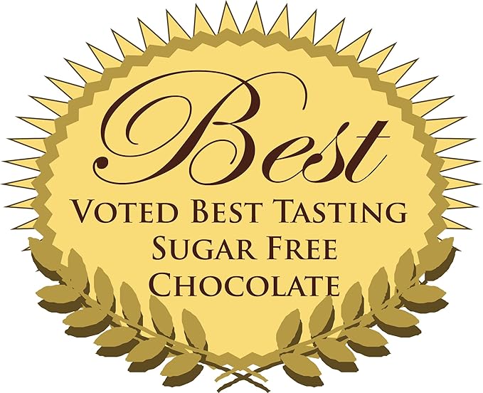 ChocoPerfection 1.8 oz. Sugar Free Dark Chocolate Bars - No Maltitol - Box of 12 Bars