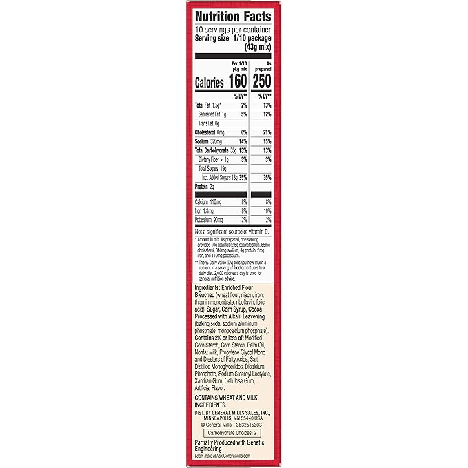 Betty Crocker Super Moist Milk Chocolate Cake Mix 15.25 oz
