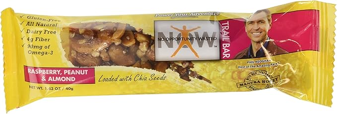 Nutrition Trail Bars Raspberry Peanut and Almond 12 Count 1.43 Ounce