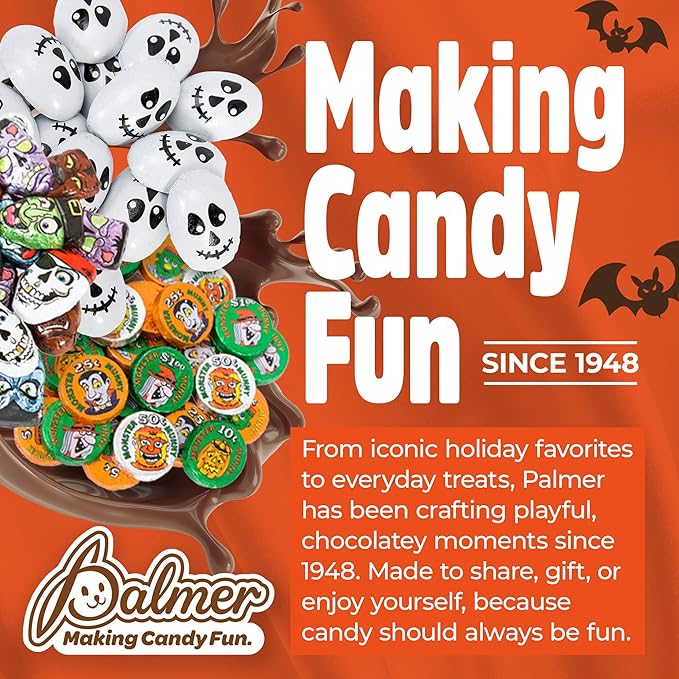 R.M. Palmer Milk Chocolate Gold Coin Half Dollars Bulk Bag Fun Sized Treats Candy and Snacks (1 Pound 12 Mesh Packs)