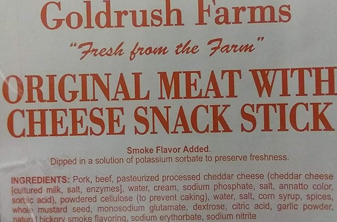 Gold Rush Original Meat with Cheese Snack Sticks 2.5 Lb. Bag