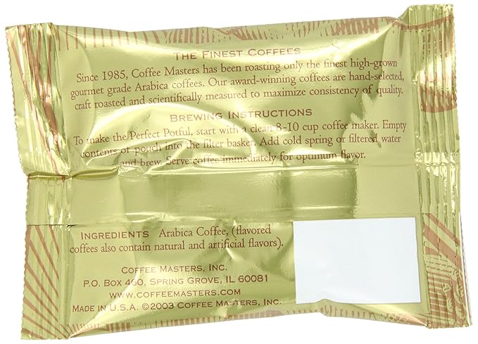 Coffee Masters Perfect Potful Royal House Blend Ground Coffee 1.5-Ounce Packets (Pack of 12)