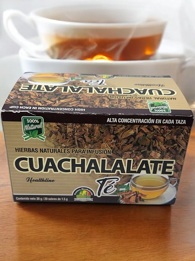 CUACHALALATE TEA 20 tea bags NATURAL HERBS INFUSION 100% NATURAL HIGH CONCETRATION ON EACH CUP CUACHALALATE TE