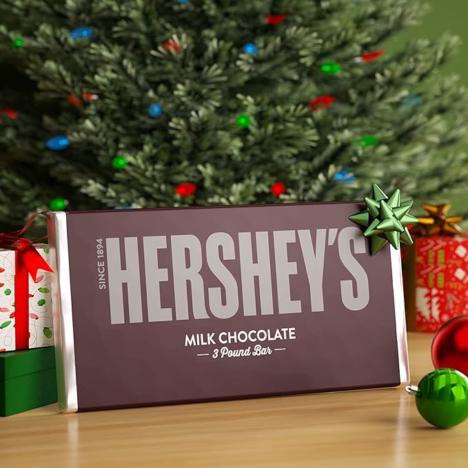 HERSHEY'S Milk Chocolate Candy Holiday 3 lb Bulk Bar