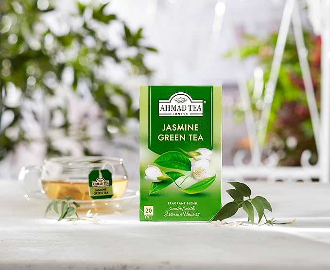 Ahmad Tea Jasmine Romance Green Tea 20-Count Boxes (Pack of 6)