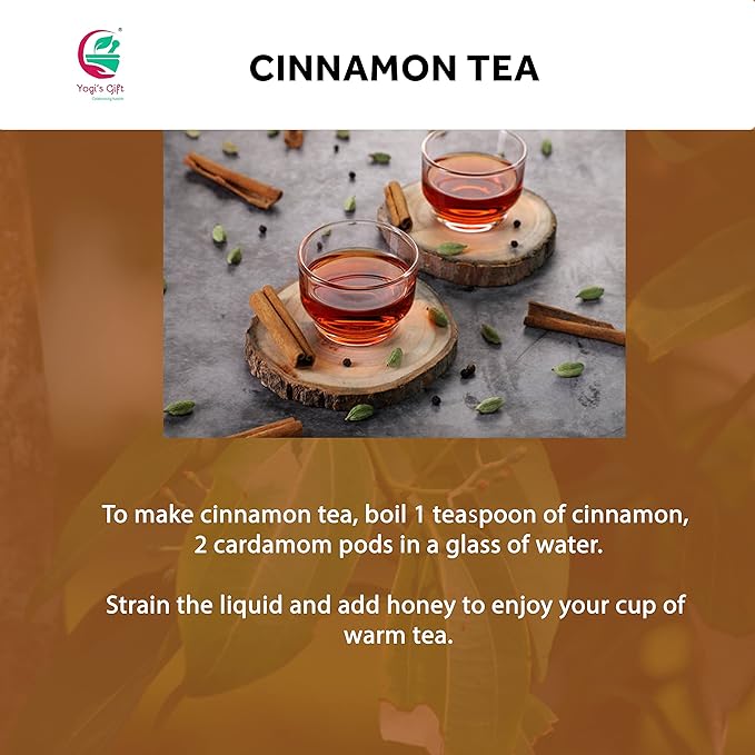 Crushed Cinnamon Bark 1 LB | Bulk Cinnamon Stick Pieces/Chips For Tea Cooking | Rich Aroma and Great Flavour | Premium Grade Product by Yogi's Gift®