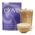Clevr London Fog Latte Vegan Earl Grey Instant Tea Mix Superfood Powder Blend with Oat Milk Black Tea Reishi Mushroom Organic Spices Coconut Cream Ashwagandha Serve Hot or Iced 12 oz