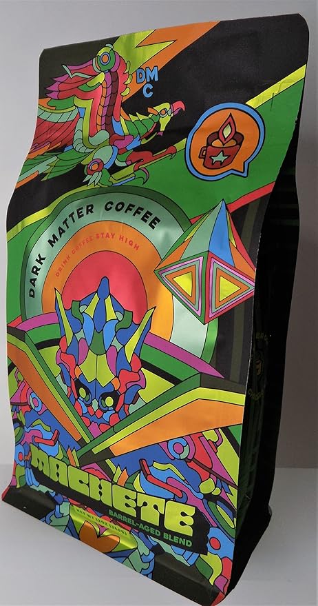 Dark Matter Coffee Freshly Roasted Machete Barrel-Aged Blend Coffee Whole Bean 12oz
