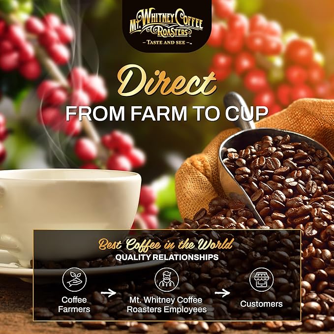 Mt. Whitney Guatemala Adiesto Cooperative Organic Low Acid - Whole Bean Coffee (Whole 5 lb)