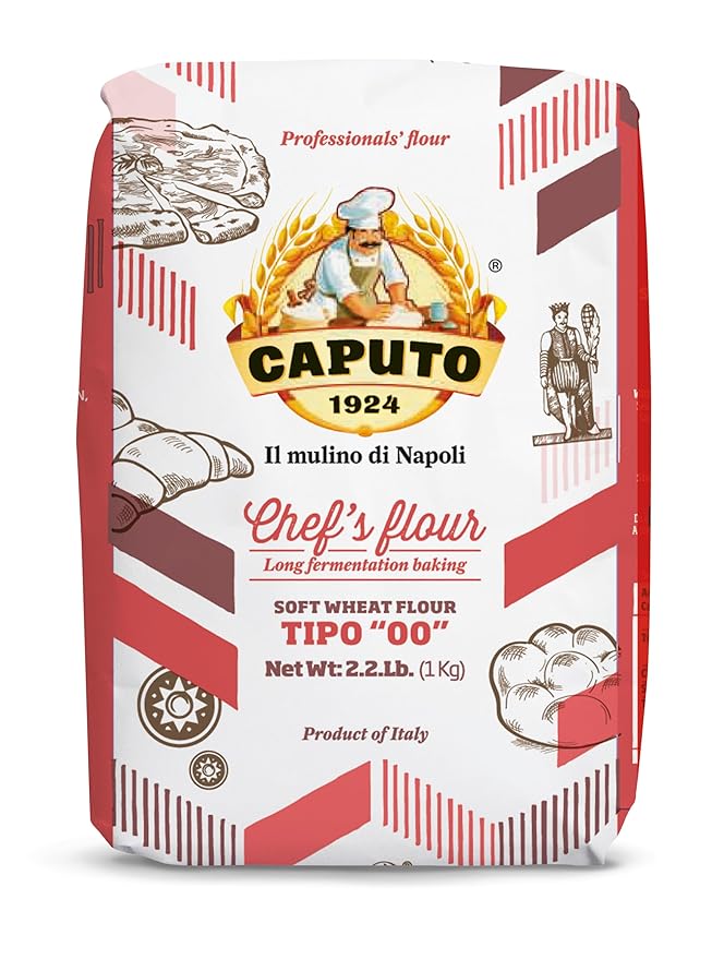 Antimo Caputo 00 Chefs Flour 1 Kilo 2.2 Pound (Pack of 4)