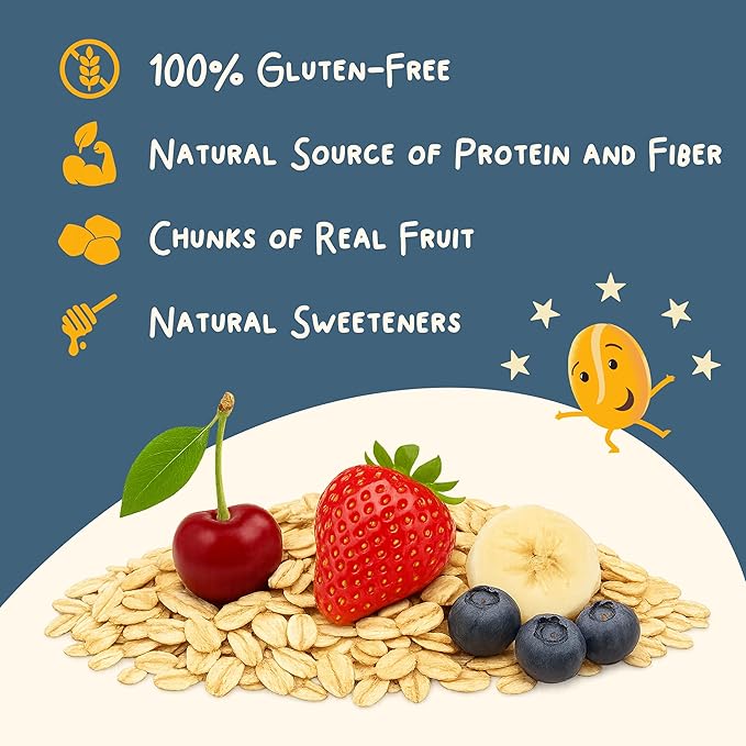Dozy Oats Overnight Oatmeal Packets Custom Box Pick-Your-Own Flavors with Rolled Oats Chia Seeds Date Powder and Dried Fruit. Gluten-Free Natural Source of Protein and Fiber 15-Pack