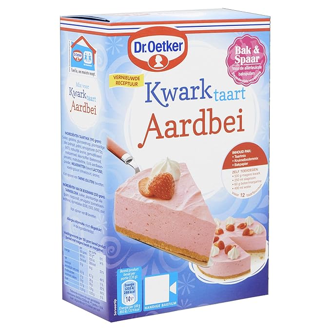 Dr.Oetker Cheese cake Strawberry - cake mix for 12 cake tips (420 g)