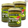 Wilderness Poets Organic Pistachio Butter - 3 Pack (8 Ounce) - Raw 100% Organic Pistachio - Perfect for Dubai Chocolate Bar Desserts with Kataifi or Savory Creations - Unsweetened California-Grown