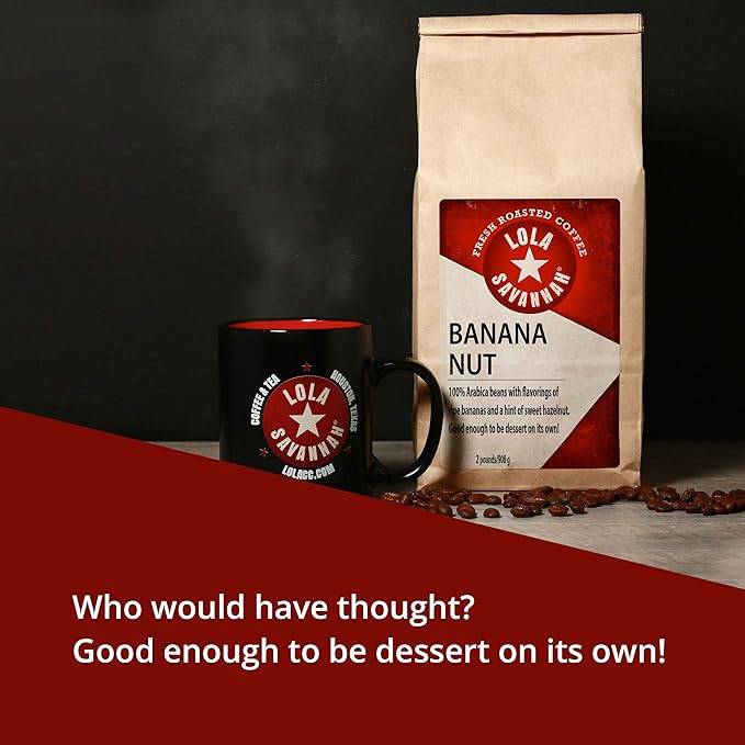 Lola Savannah Banana Nut Ground Decaf Coffee 2lb