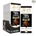 Lindt EXCELLENCE 78% Cocoa Dark Chocolate Bar Dark Chocolate Candy 3.5 oz. (12 Pack)