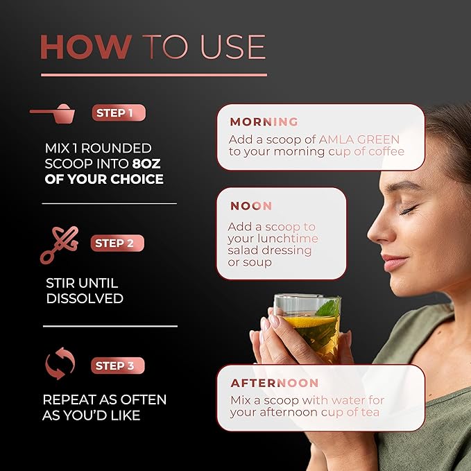 Amla Powder &amp Green Tea Superfood Supplement with Hibiscus 20x Ultra Concentrated Amla Antioxidant Support Made with Oolong Tea and Indian Gooseberries Organic Vegan Hibiscus 90 Servings