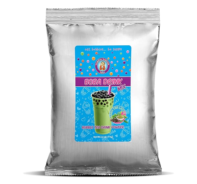 Premium GREEN TEA LATTE (Matcha) Boba/Bubble Tea Drink Mix Powder By Buddha Bubbles Boba 1 Kilo (2.2 Pounds) (1000 Grams)