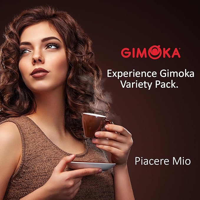 GIMOKA 100 Espresso Coffee pods Variety Pack compatible with Nespresso® Original Machines Italian Espresso pods.