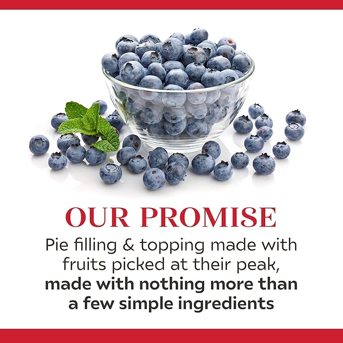 Duncan Hines Wilderness Blueberry Pie Filling and Topping 21 oz. (Pack of 8)