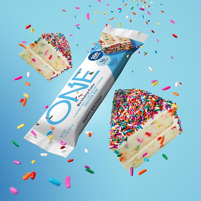 ONE Protein Bars Sampler Variety Pack Gluten Free with 20g Protein and 1g Sugar Pantry Staples 2.12 oz (8 Count)