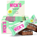 Nick's Protein Bars Mint Chocolate | High Protein | Lowcalories | Low Carb Keto Friendly Snacks No Added Sugar (12 bars x 50g)