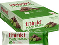 think! Vegan/Plant Based High Protein Bars - Chocolate Mint 13g Protein 5g Sugar No Artificial Sweeteners Non GMO Project Verified 10 Count (Packaging May Vary)