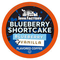 Java Factory Coffee Pods Blueberry Flavored Coffee for Keurig K-Cup Brewers Blueberry Shortcake 40 Count