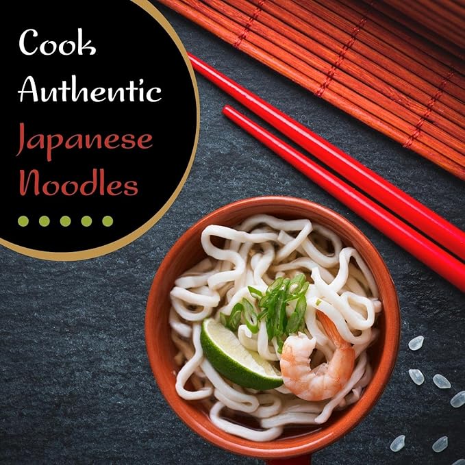KA-ME Japanese Udon Noodles Pack of 72 - Dry Udon Noodle Bulk For Delicious And Authentic Quick Meals