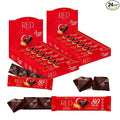 Red Delight Orange and Almonds Chocolate Snack Bars - Pack of 24 Diamond-Shaped Vegan Chocolates (22.08oz) with Rich Cocoa Flavor - European-Style Dark Chocolates - Gluten-Free and Kosher