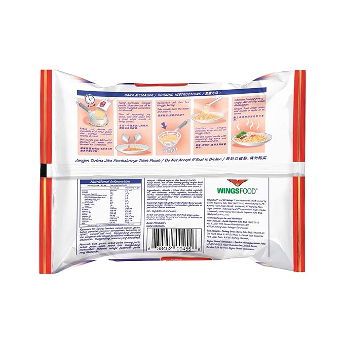 Mi Sedaap Mi Goreng Instant Stir Fry Noodles (Pack of 30) Original Flavor Asian Noodles – Halal Certified