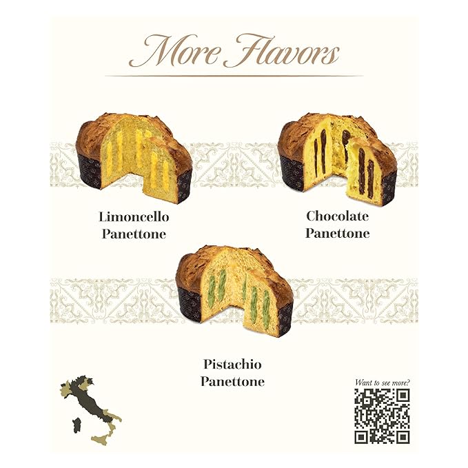 Giusto Sapore Authentic Italian Panettone Filled with Tiramisu Cream - New and Imported from Italy Family Owned - 28.21 oz