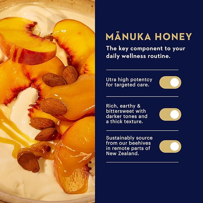 Manuka Health UMF 13+/MGO 400+ Manuka Honey (500g/17.6oz) Superfood Authentic Raw Honey from New Zealand
