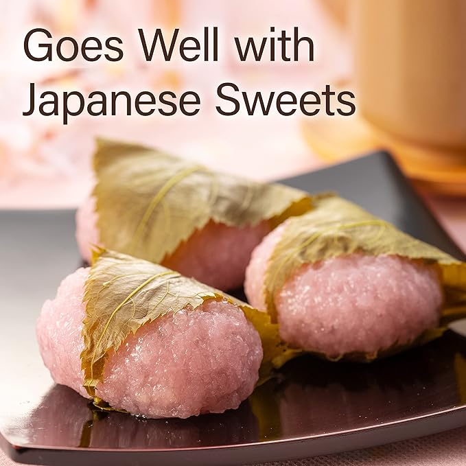 Chaganju Sakura Floral Green Tea - Japanese Loose Leaf With Sakura Petals 2.82oz (80g)