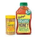 Kelley's Bee Pollen &amp Organic Honey (9 &amp 24 Oz Value Pack of 2) – 100% Raw Bee Pollen Granules GO Texan Certified – USDA Organic Raw &amp Unfiltered Honey