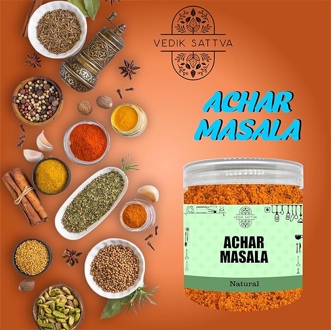 Vedik Sattva Natural Achar Masala 10.58 OZ / 300 GM | Pack Of 1 Box