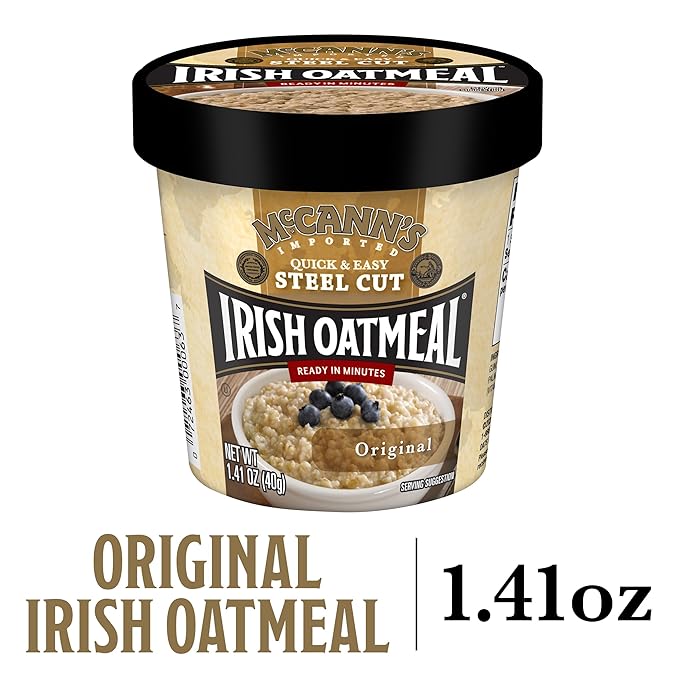 McCann's Irish Oatmeal Instant Oatmeal Cup Original 1.4 Ounce (Pack of 12)