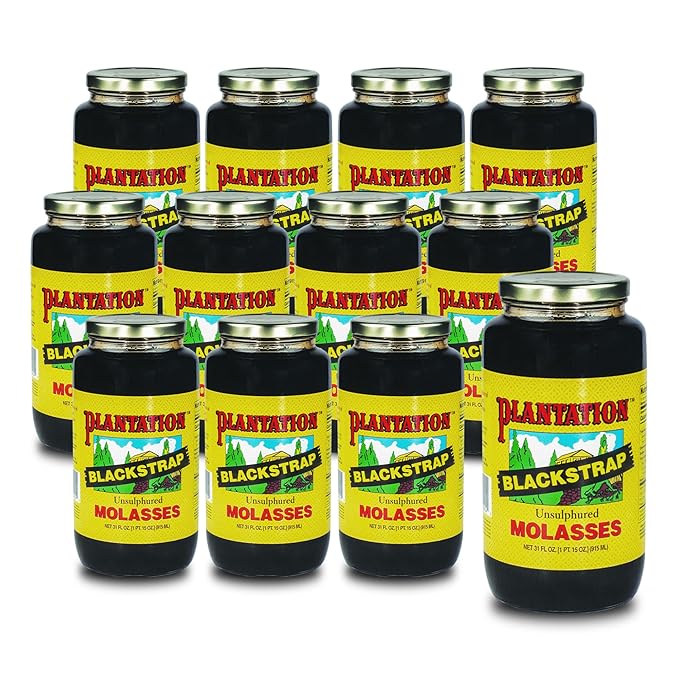 Plantation Blackstrap Molasses 31 oz (Pack of 12)