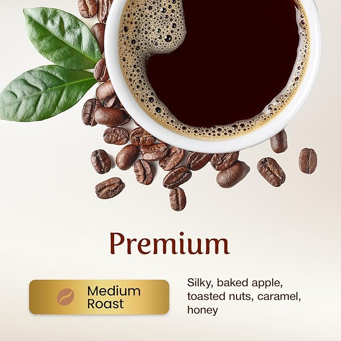 KONA EARTH 100% Kona Premium Coffee Medium Roast Whole Bean 5 lb (80 oz) Farm-Direct Authentic Hawaiian Kona Coffee beans from Hawaii’s Big Island Micro-Batch-Roasted