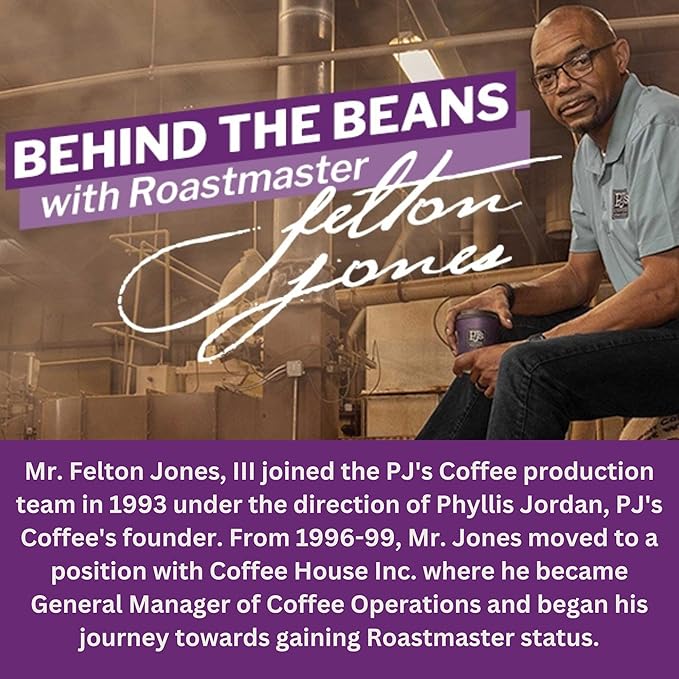 PJ's Espresso Dolce - Whole Bean Flavored Coffee - Sweet Smooth Chocolate Flavor 16 oz (Pack of 1)
