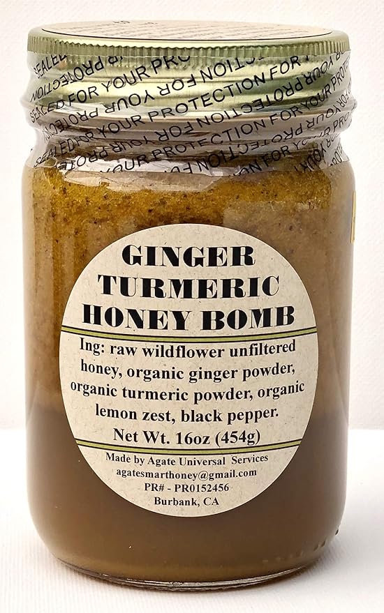 GINGER TURMERIC HONEY BOMB 16oz.