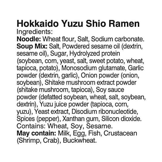 Itsuki Instant Ramen Noodle Hokkaido Shio Flavor Pack of 4 8 Servings