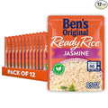 BEN'S ORIGINAL Ready Rice Jasmine Rice Easy Dinner Side 8.5 oz Pouch (Pack of 12)