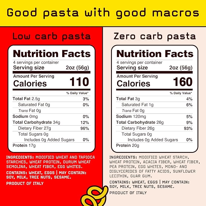 Pete's Pasta Spaghetti Noodles | 20g Protein No Carb + Low Carb Pasta | Keto Carb Free Pasta | Healthy Zero Carb Italian Pasta From Italy | 3-Pack 8oz