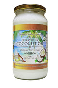 Coconut Country Living's Extra Virgin Coconut Oil in Glass Jar- Cold Pressed Unrefined organic Superfood for Hair Skin Beauty Cooking - Keto &amp Paleo Diet Friendly - 33.81 oz