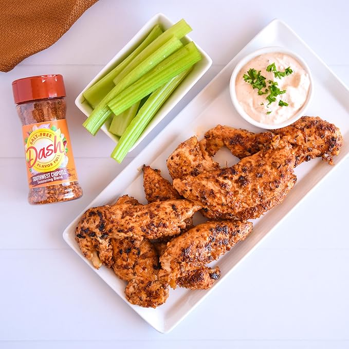 Dash Salt-Free Seasoning Blend Extra Spicy 2.5 Ounce (Pack of 8)
