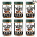 Pereg Mixed Spices - Five Spice Chinese Seasoning | Gourmet Asian Style Seasoning of Cinnamon Star Anise Fennel Peppers Cloves | Non-GMO Verified | Chinese 5 Spice Blend Jar - (3.2 Oz x 6 Pack)