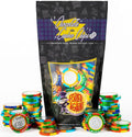 Foiled Again! Chocolate Casino Chips - Belgian Milk Chocolate Coins - Assorted Casino Designs - Sealed Resealable Bag - 1 pound