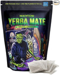 MADFLOW Yerba Mate Tea Bags (100 Mate Tea Bags). Organic &amp Unsmoked. Resealable Packaging. Alternative to Yerba Mate Loose Leaf.